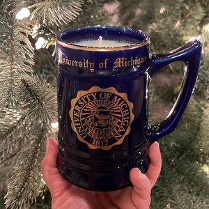 2024 University of Michigan good luck football candle